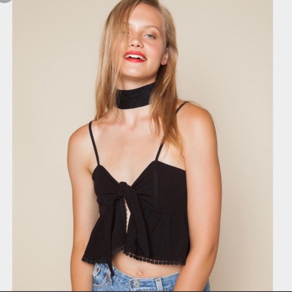 Stone Cold Fox Tops - Stone Cold Fox Quixote Crop Black